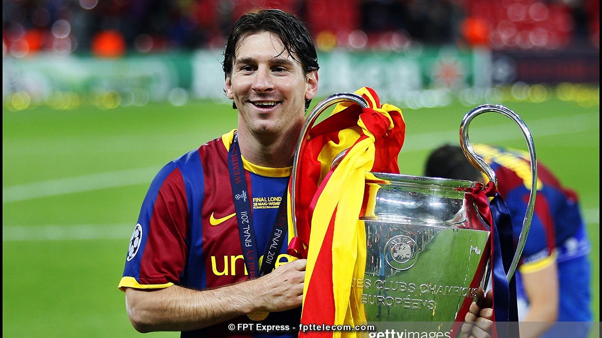 Messi có bao nhiêu Cúp C1 Châu Âu (Champions League)? Vô địch vào những năm nào?